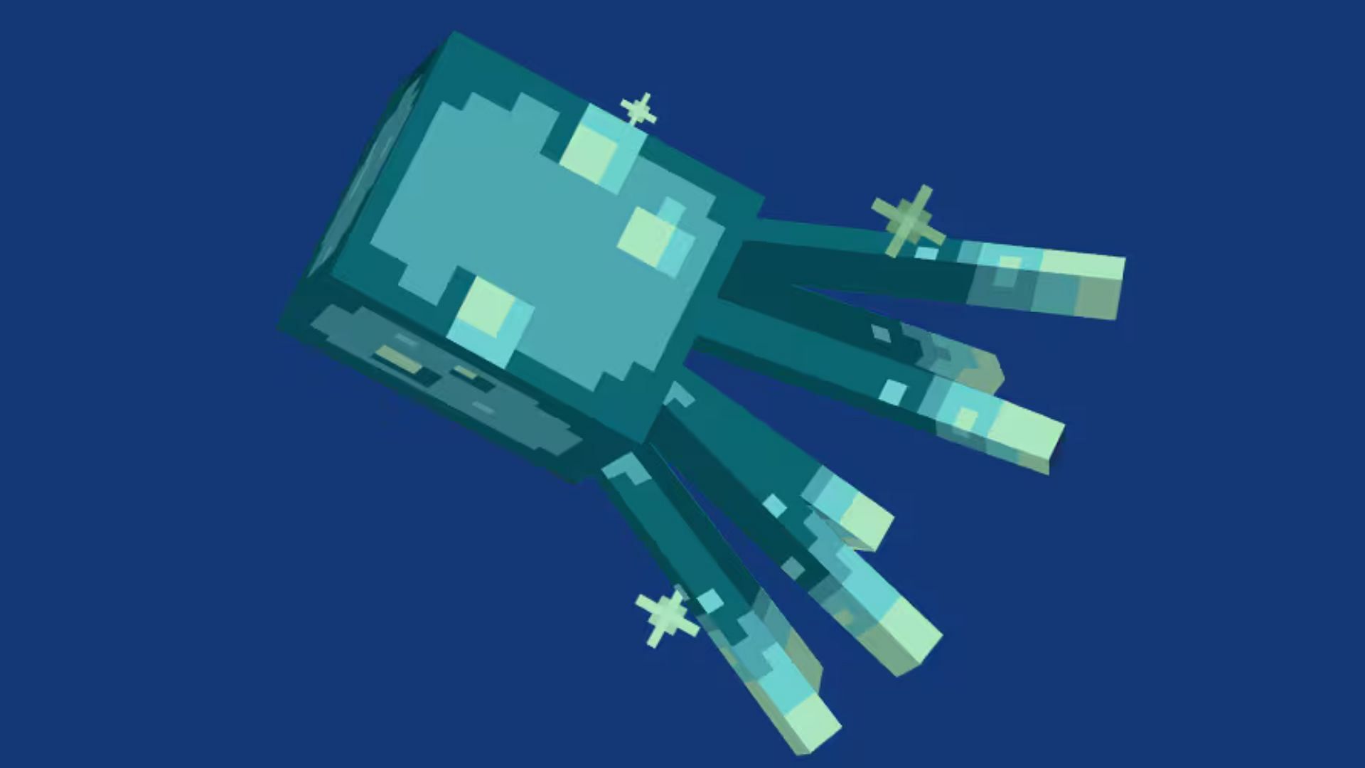 The glow squid in the game (Image via Mojang Studios)