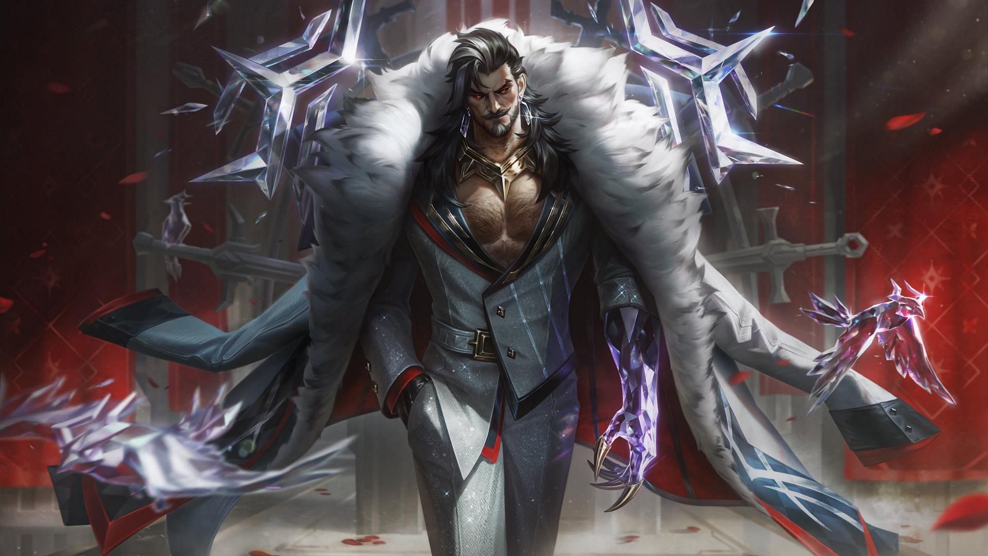 Prestige Chosen of the Wolf Swain splash art (Image via Riot Games)