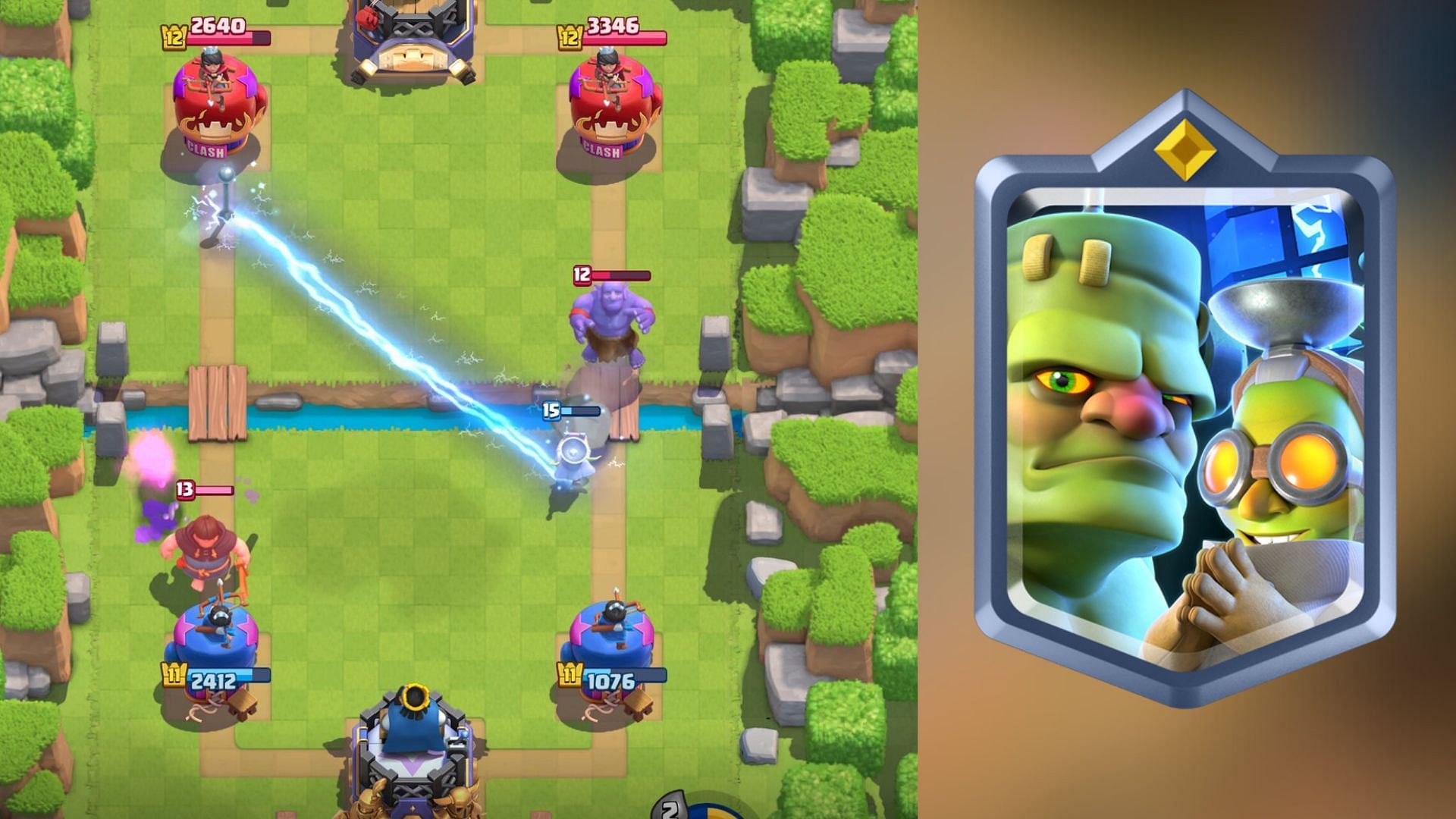 Goblinstein&#039;s Lightning Link ability (Image via SuperCell)