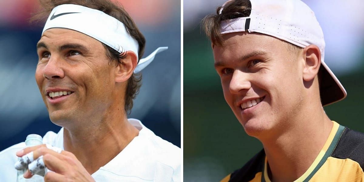 Rafael Nadal (L) &amp; Holger Rune (R) (Image source: GETTY)