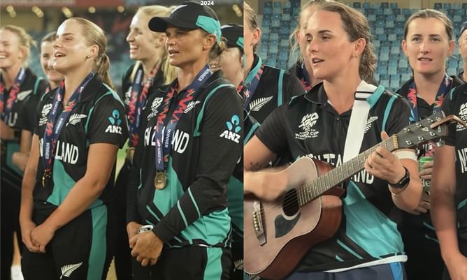न्यूजीलैंड ने T20 World Cup जीत का मैदान पर ही खास अंदाज में मनाया जश्न, देखें वीडियो