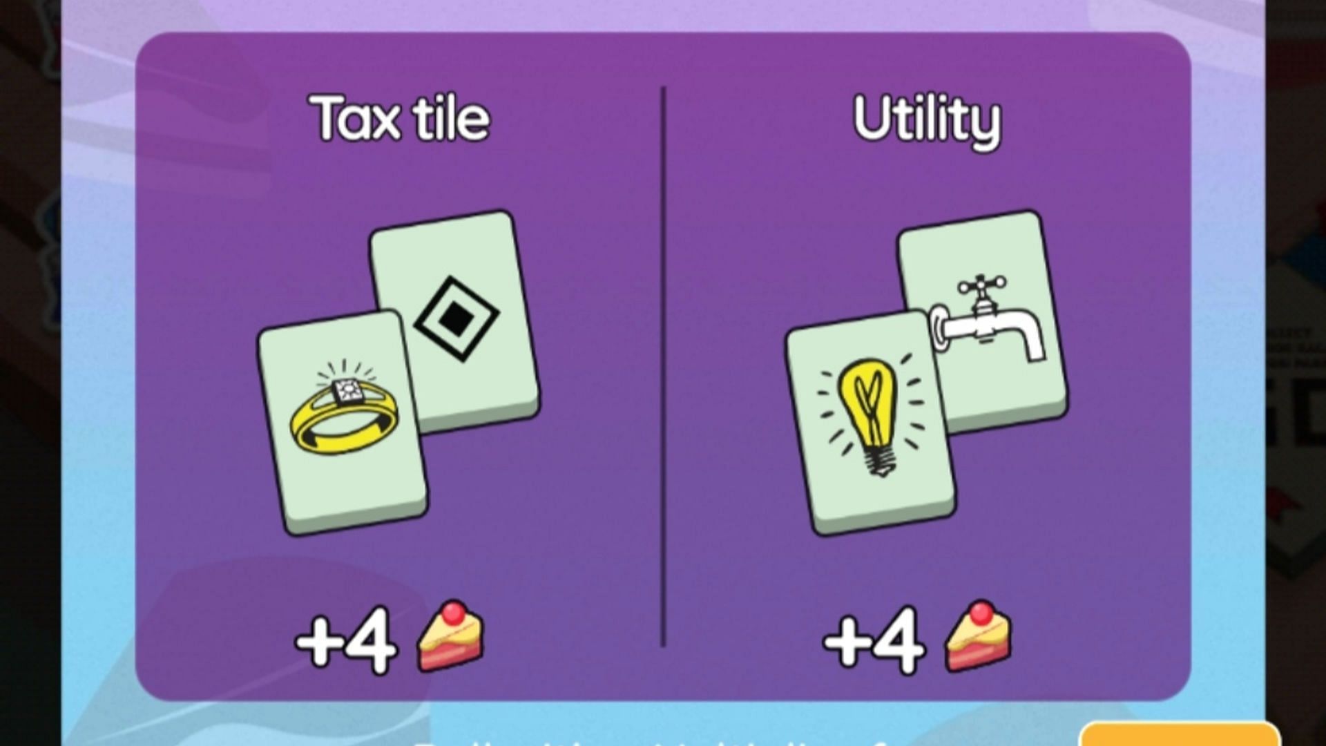 Getting points for the Monopoly Go Sweet Relief event (Image via Scopely)