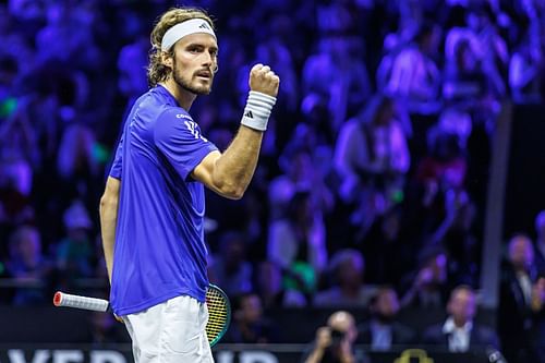 Stefanos Tsitsipas at the Laver Cup 2024. (Photo: Getty)