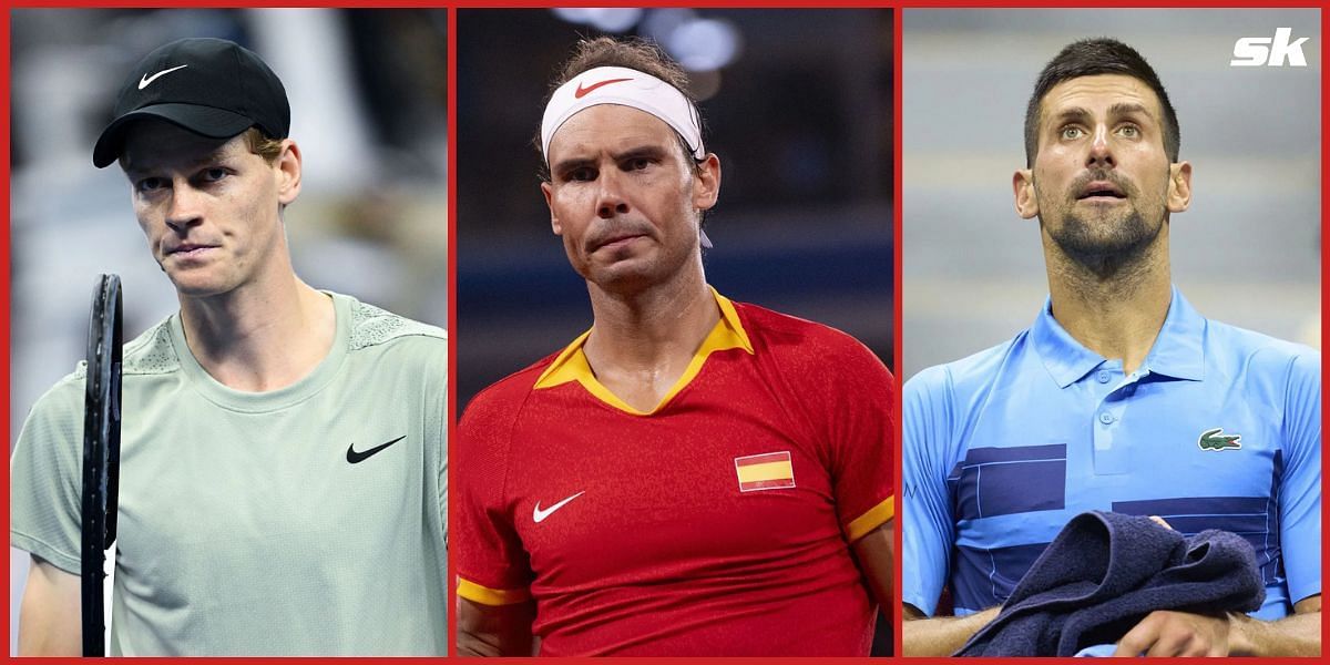 Jannik Sinner, Rafael Nadal and Novak Djokovic (Source: Getty)