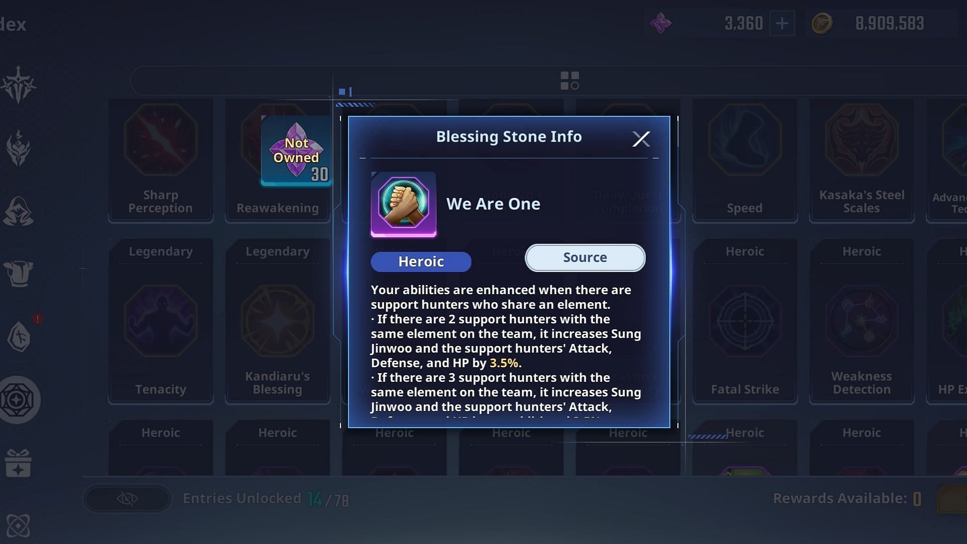 The We Are One Blessing Stone (Image via Netmarble)