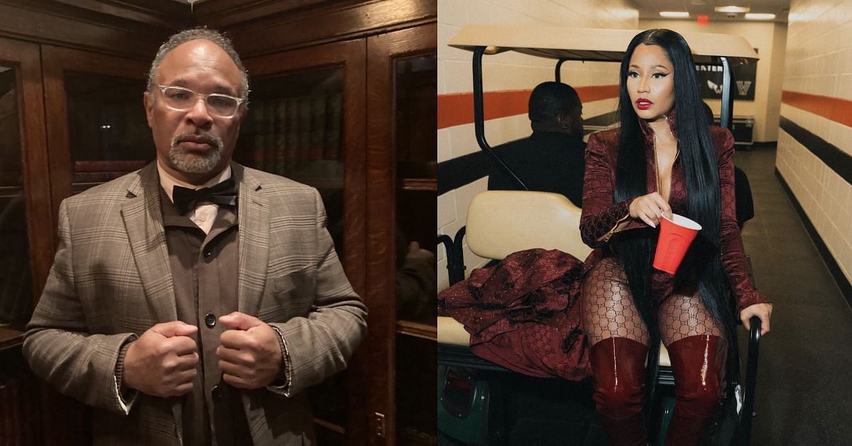 Geoffrey Owens - left, Nicki Minaj - right (Images via Instagram/@iamgeoffreyowens @nickiminaj)