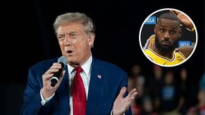 Donald Trump stumps NBA world with random shoutout to LeBron James-centric X account: "THANK YOU for liking my post"