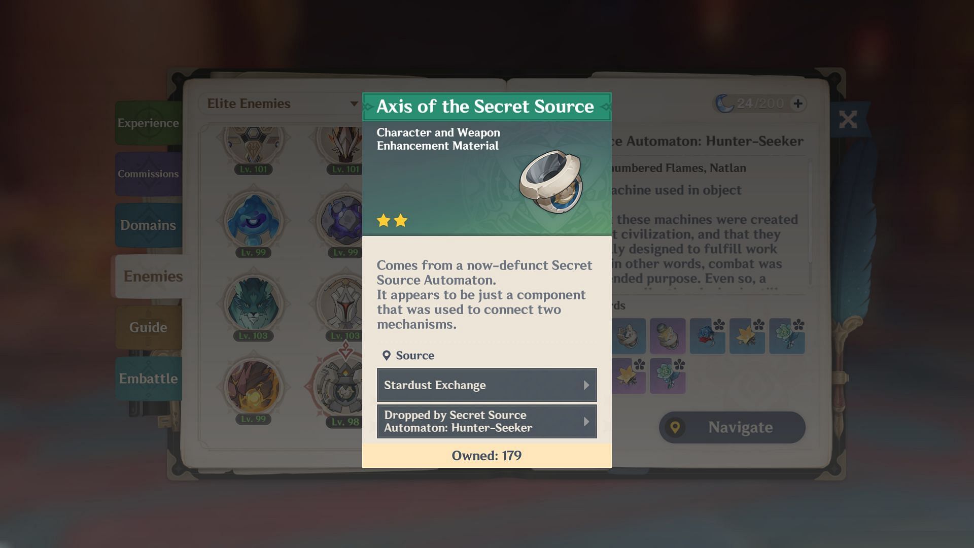 Axis of the Secret Source (Image via HoYoverse)