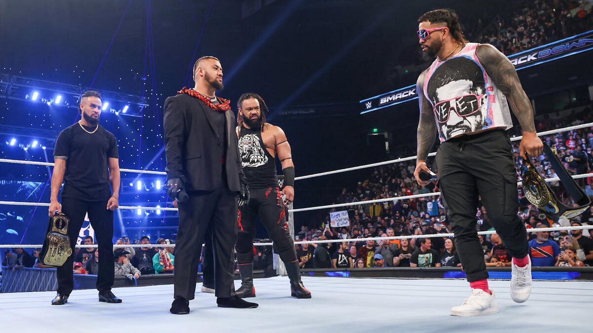 Will Jey Uso regret not picking a side in the Bloodline saga on SmackDown? (Image Credit: WWE.com)