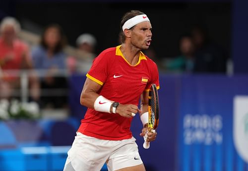 Rafael Nadal at the Paris Olympics 2024. (Photo: Getty)