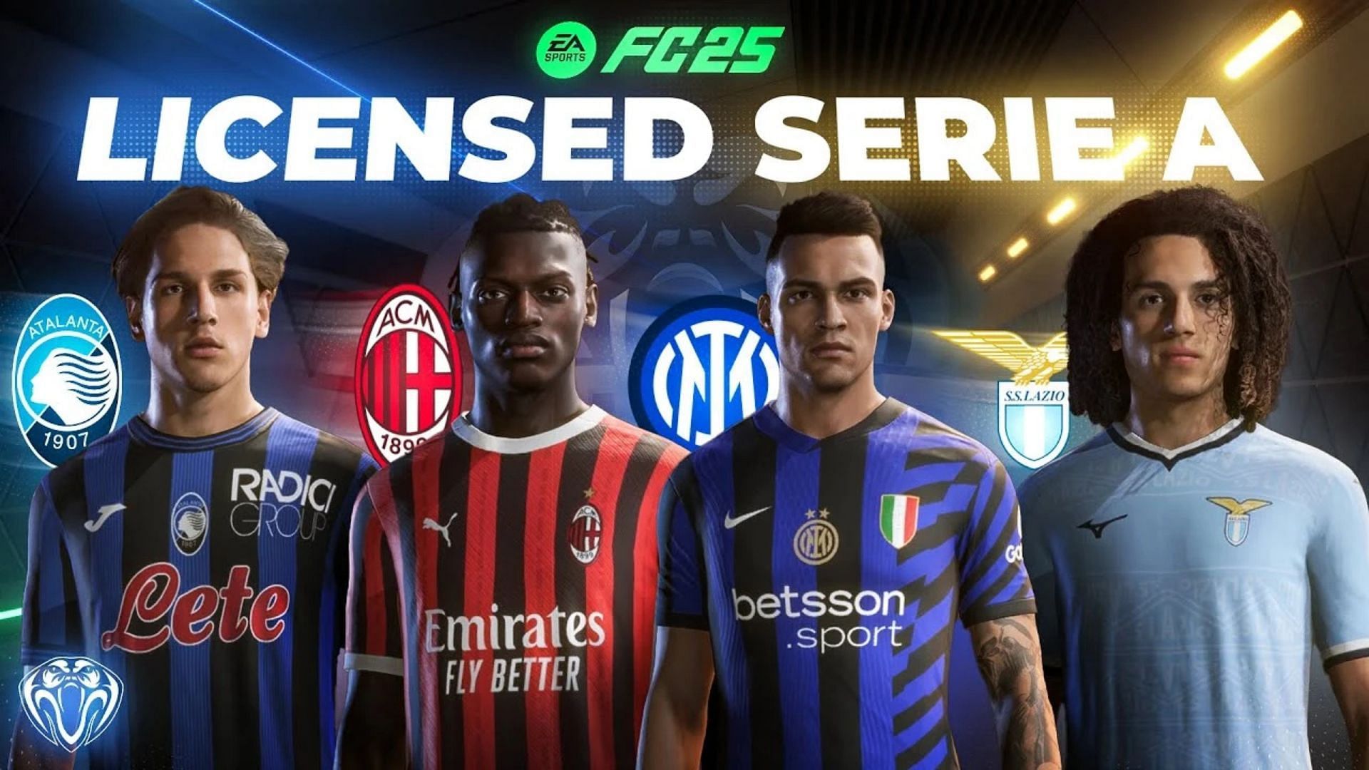 Licensed Serie A kits for EA FC 25 (Image via EA Sports || Nexus Mods/@RobGrant)