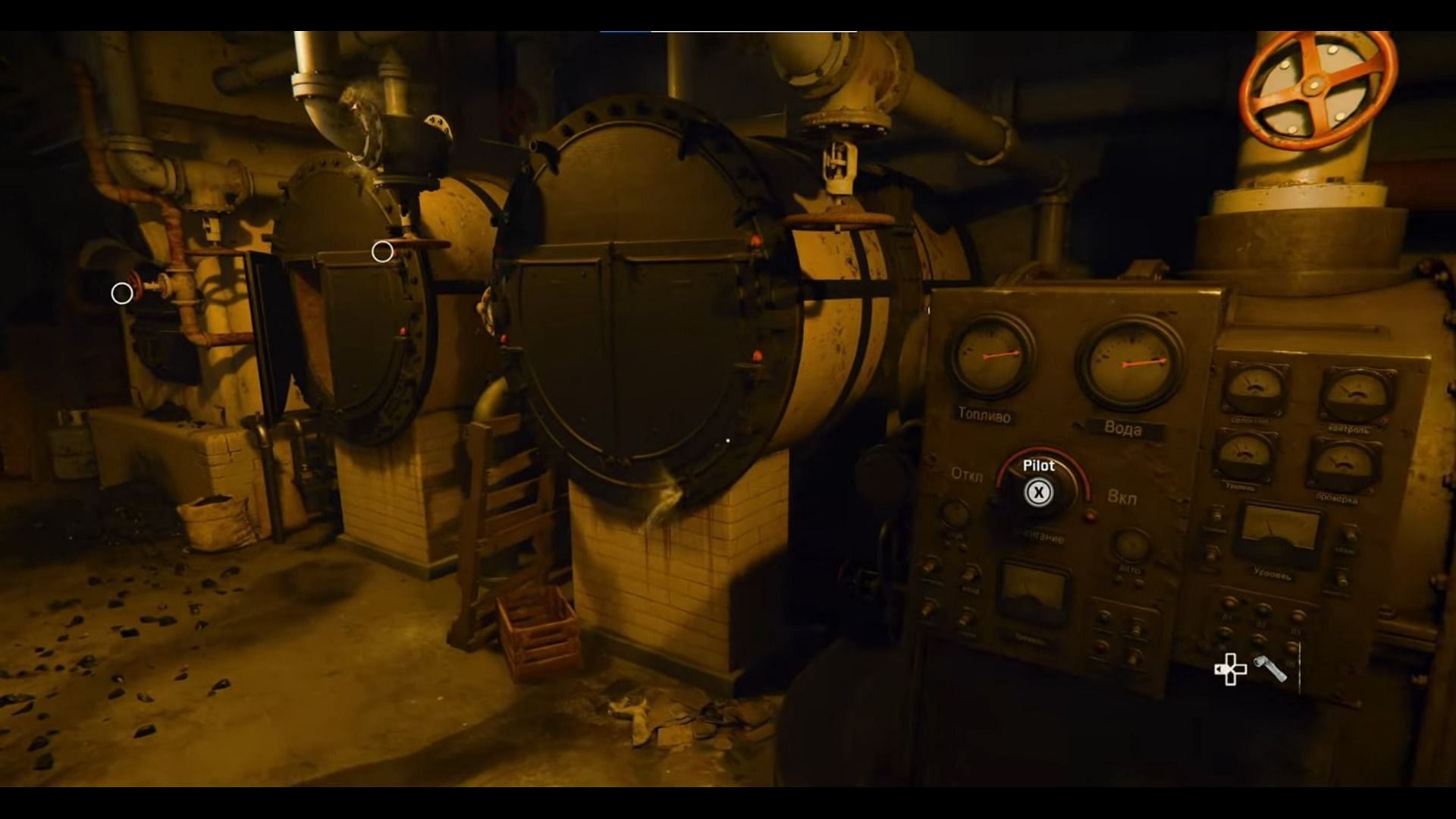 Boiler room puzzle (Image via Activision)