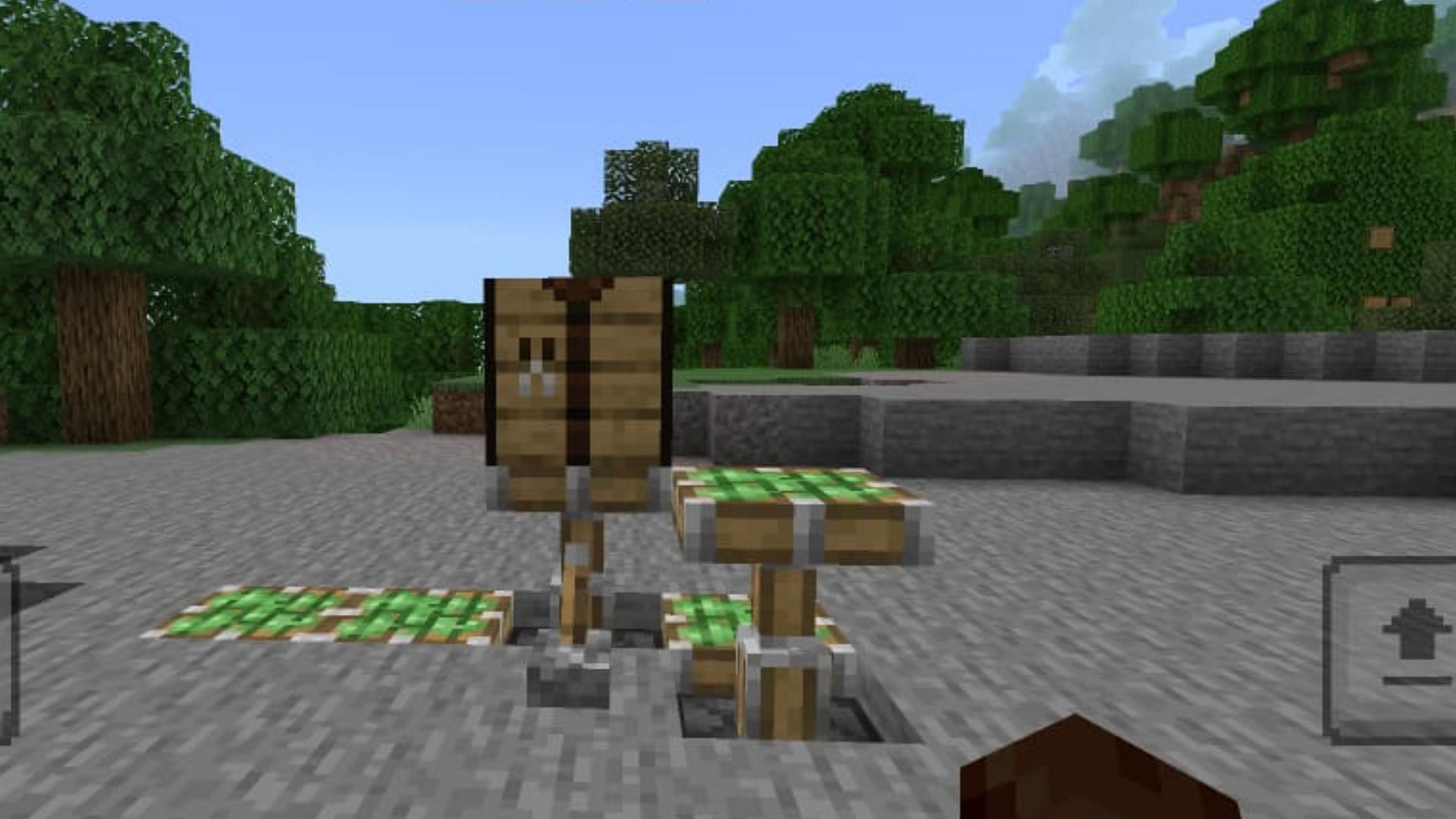 Using this item to move blocks (Image via Mojang Studios)