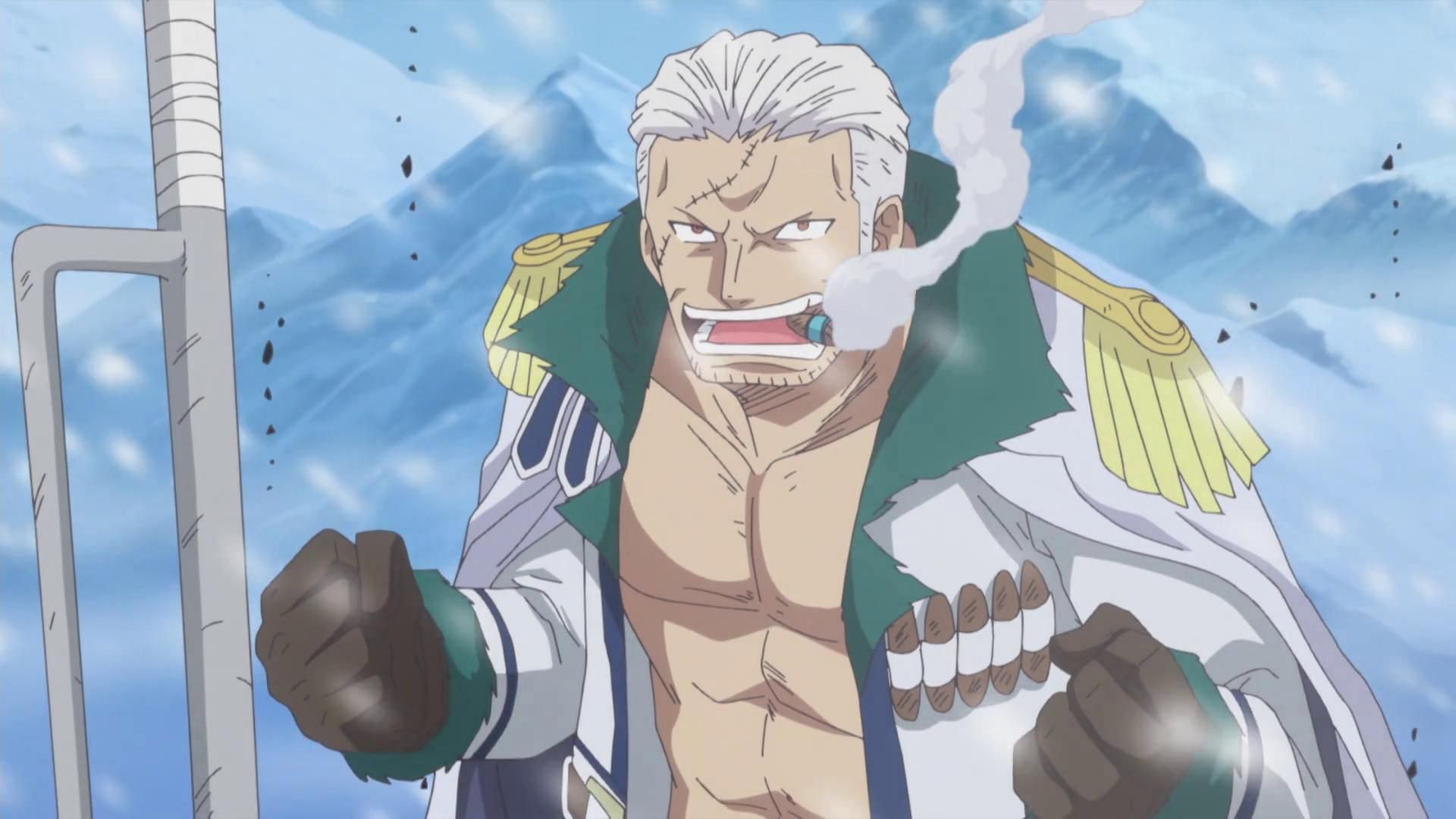 Smoker as seen in One Piece (Image via Toei Animation)