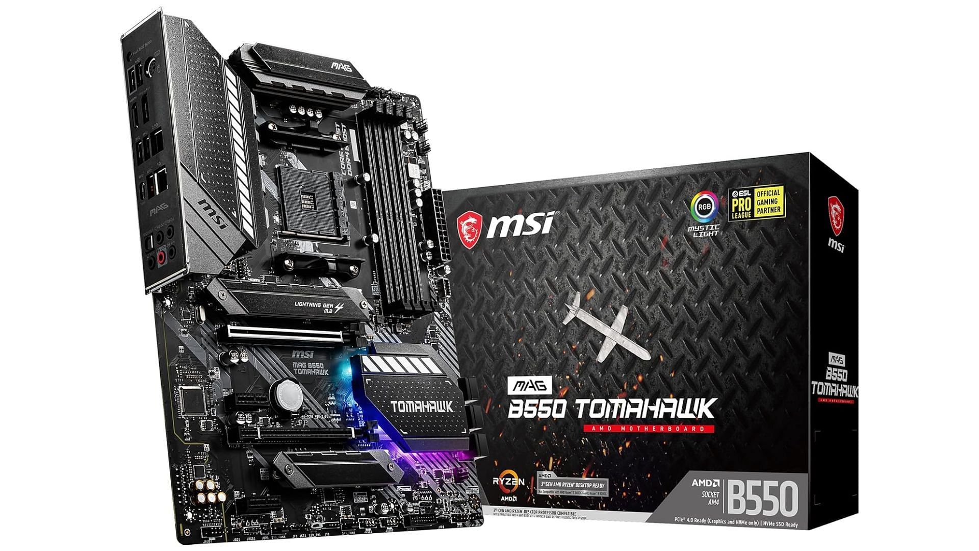 The MSI B550 Tomahawk is a fan-favorite board (Image via Amazon)