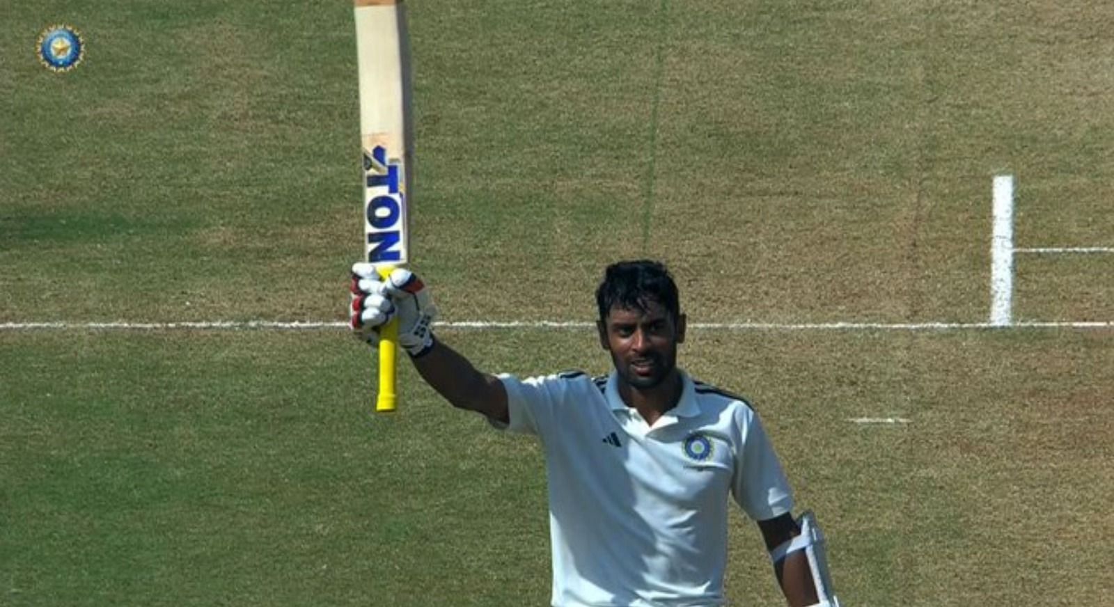 Abhimanyu Easwaran has scored hat-trick of centuries in his first-class career. [Pic credits: BCCI Domestic on X]