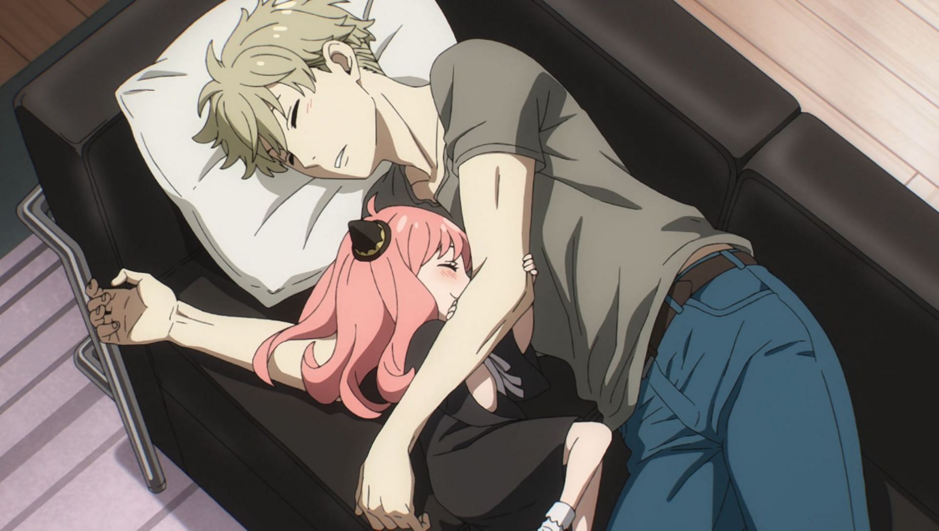 Anya and Loid relaxing, another anitdote to spoiler culture (Image via CloverWorks)