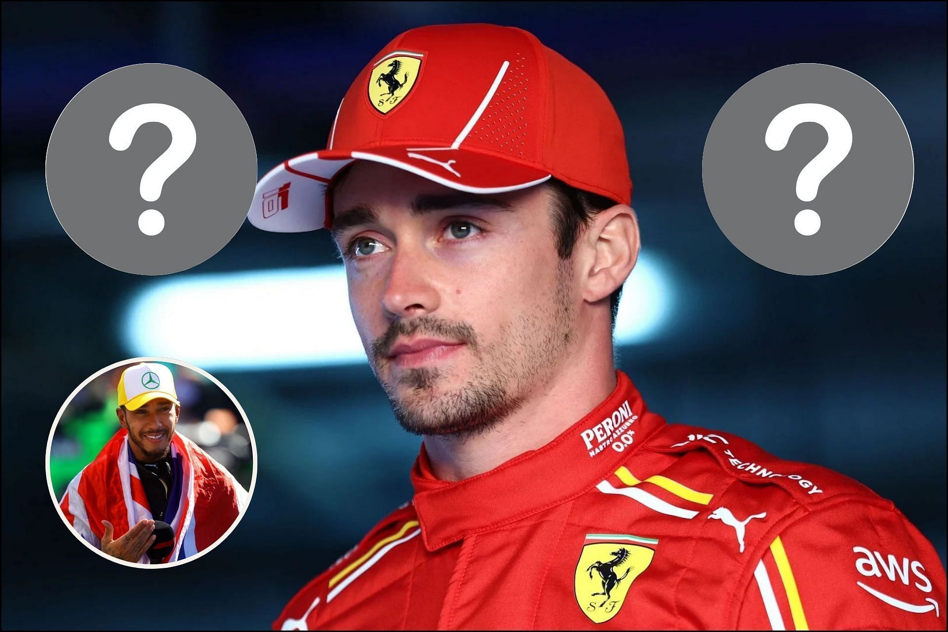 Charles Leclerc names Lewis Hamilton in his top-3 greatest drivers of all time list, but who are the other two? (Getty Images)