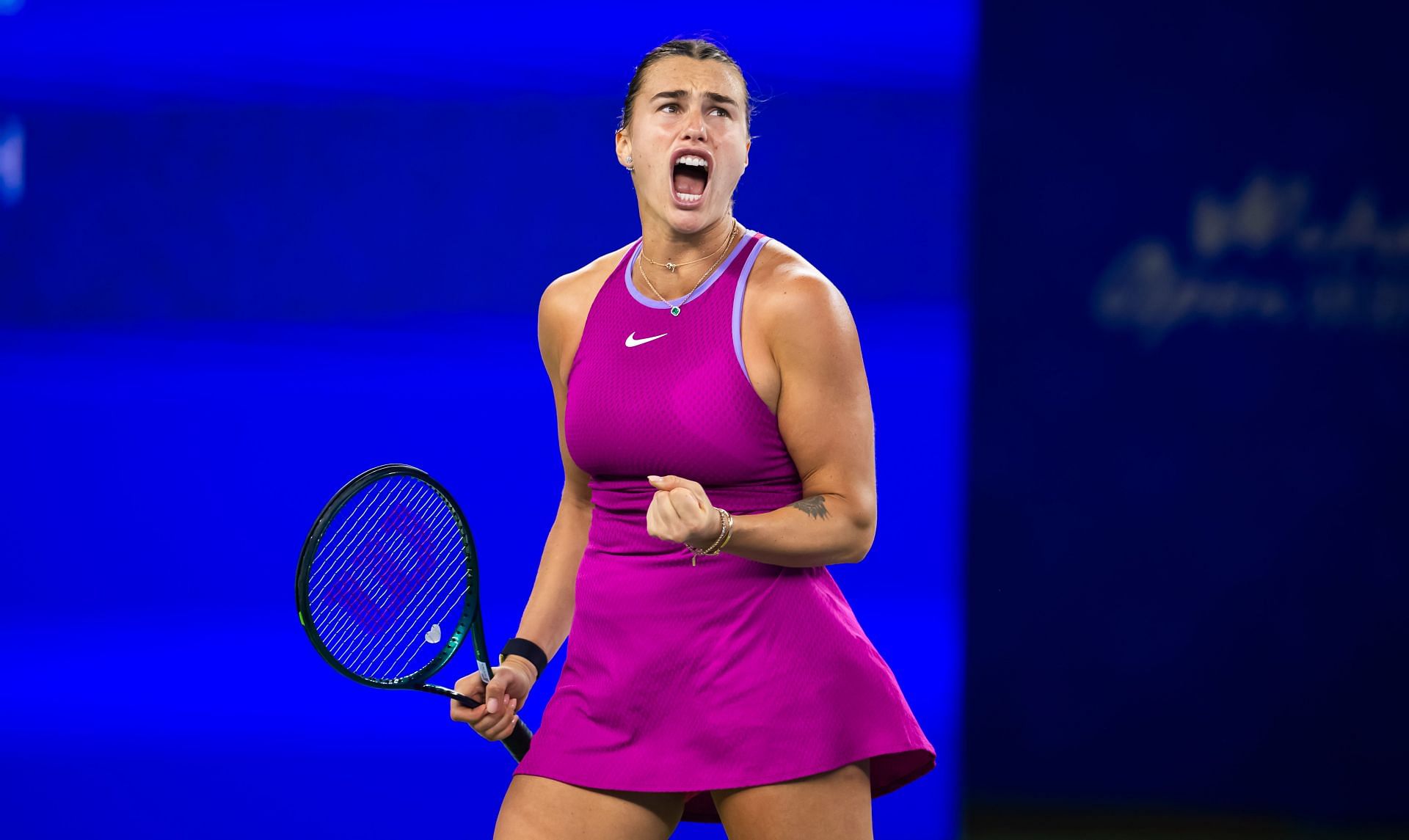 Aryna Sabalenka at the 2024 Wuhan Open (Image source: Getty)