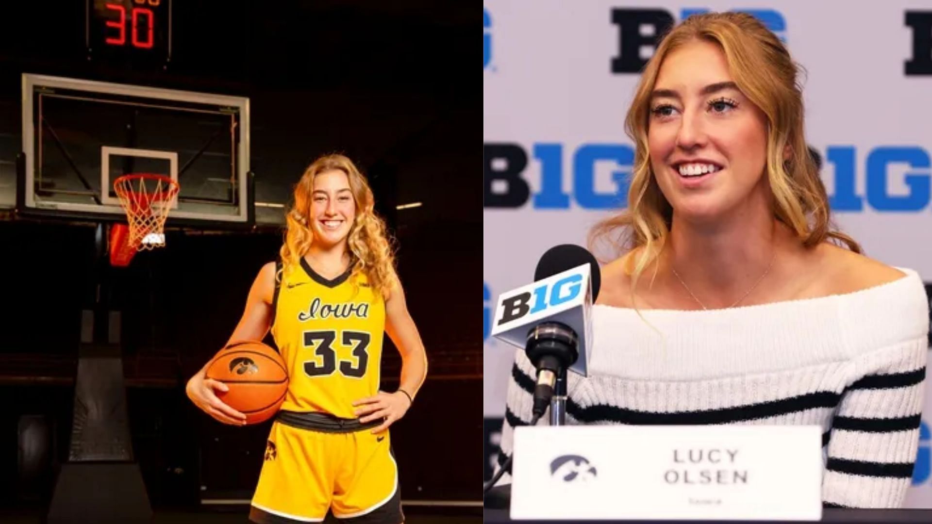 Iowa guard Lucy Olsen (Image Source: IMAGN)