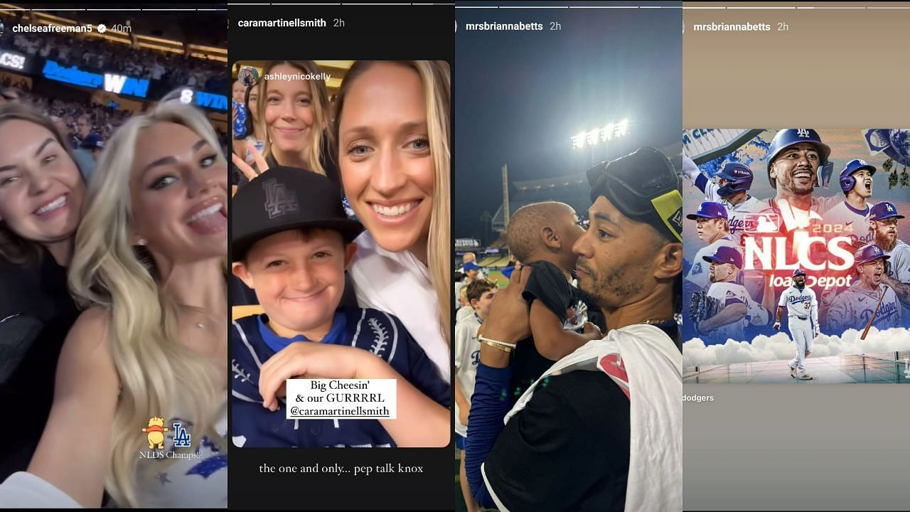 IG stories of Dodgers stars&#039; wives