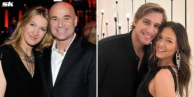 Andre Agassi and Steffi Graf's son Jaden drops 2-word reaction to girlfriend Catherine Holt's fun night out with friends as she stuns in pink