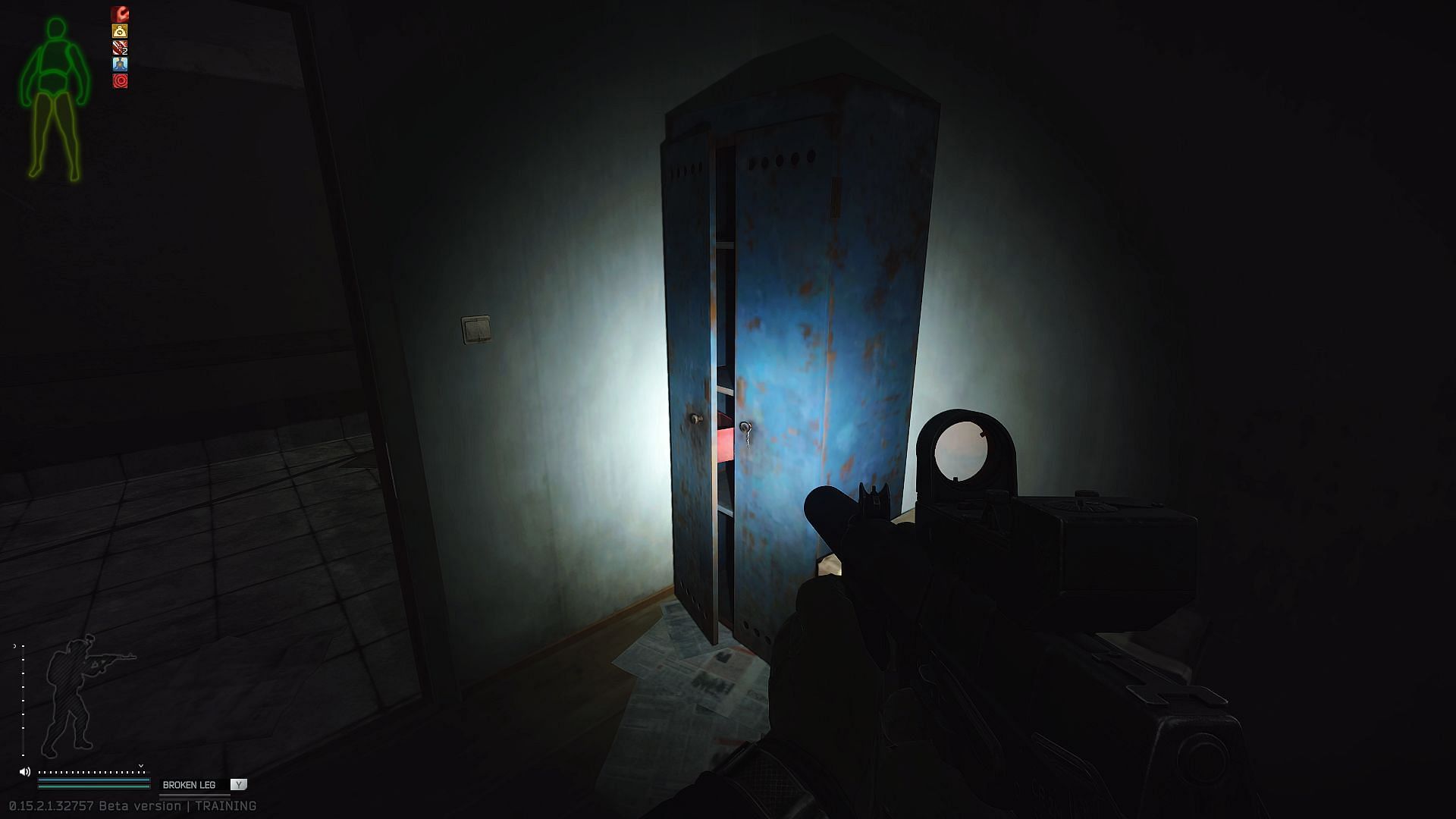 The second gyroscope spawns in the red box inside the closet (Image via Battlestate Games)