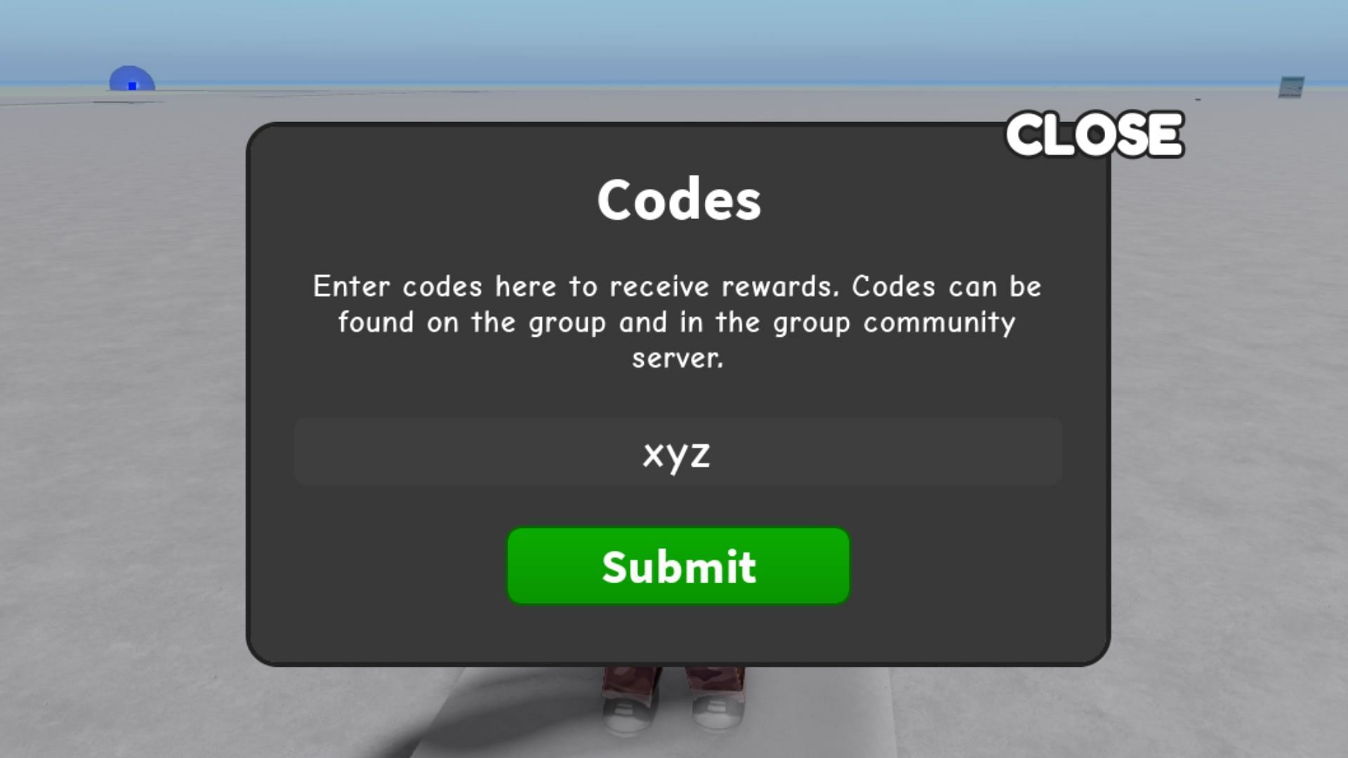 Build a Plane Tycoon invalid code issue (Image via Roblox)