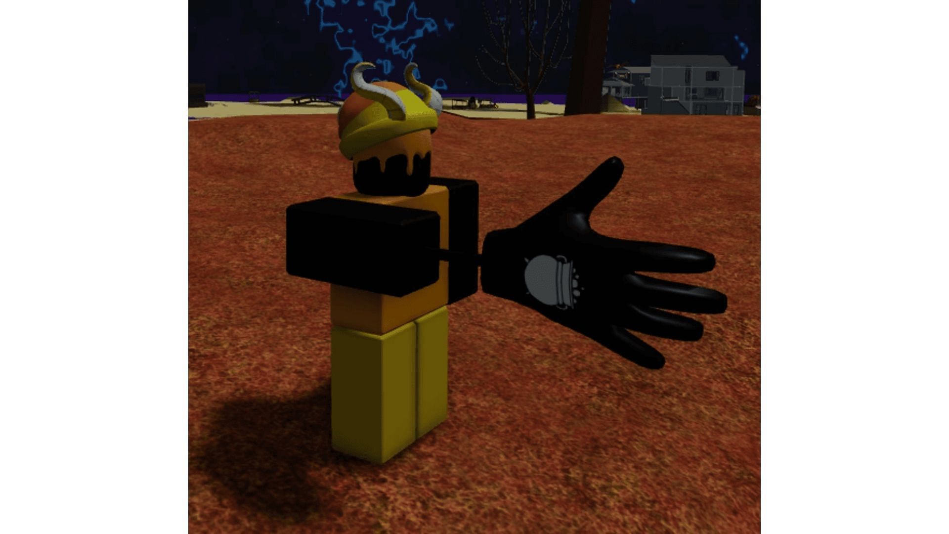 The Witch glove, when equipped (Image via Slap Battles Wiki)