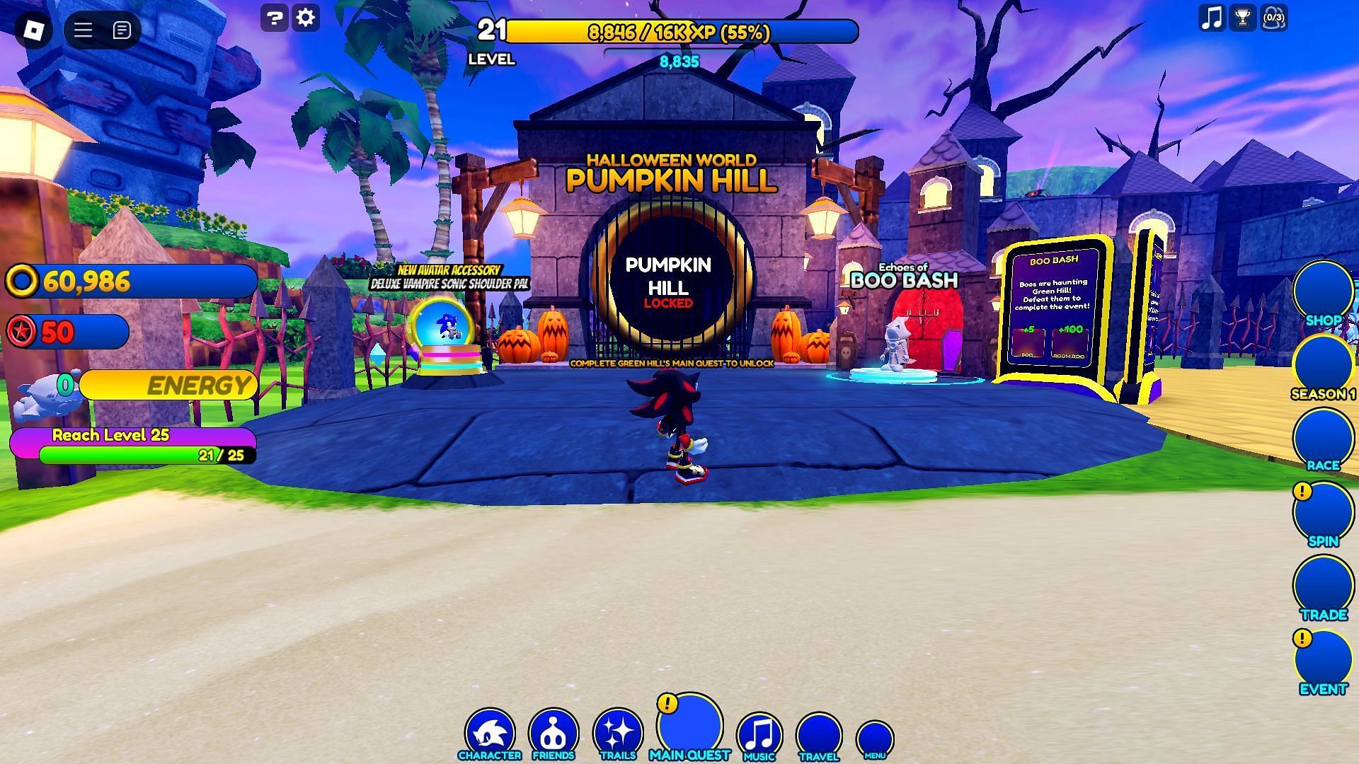 Feature image Sonic Speed Simulator Halloween update 