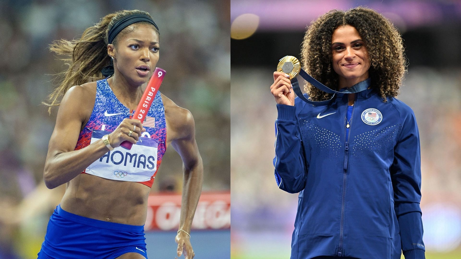 Gabby Thomas and Sydney Mclaughlin-Levrone among the fastest 200m runner in the 2024 season (Images: All via Getty)