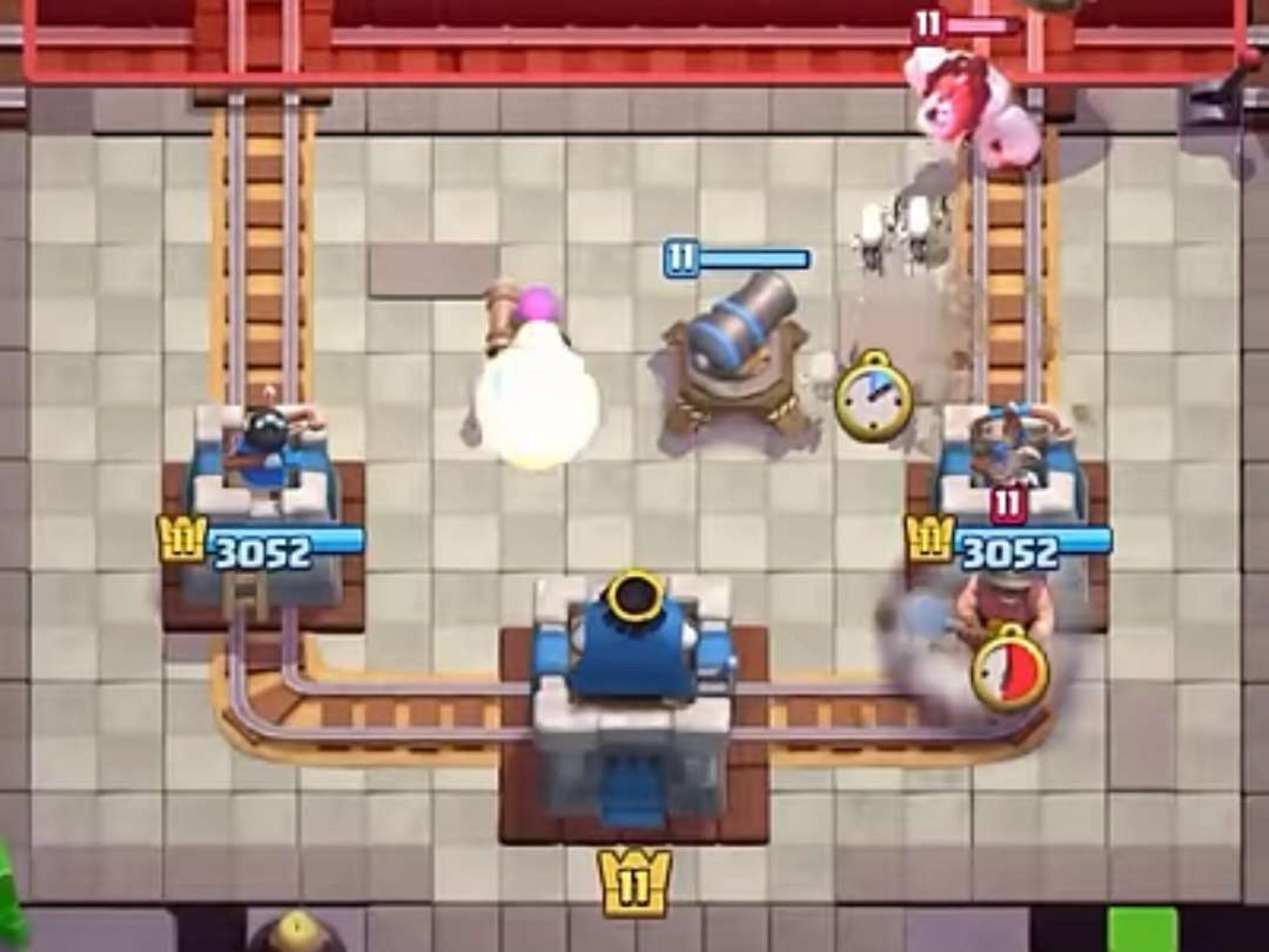 Cannon deployed in battle (Image via Supercell)