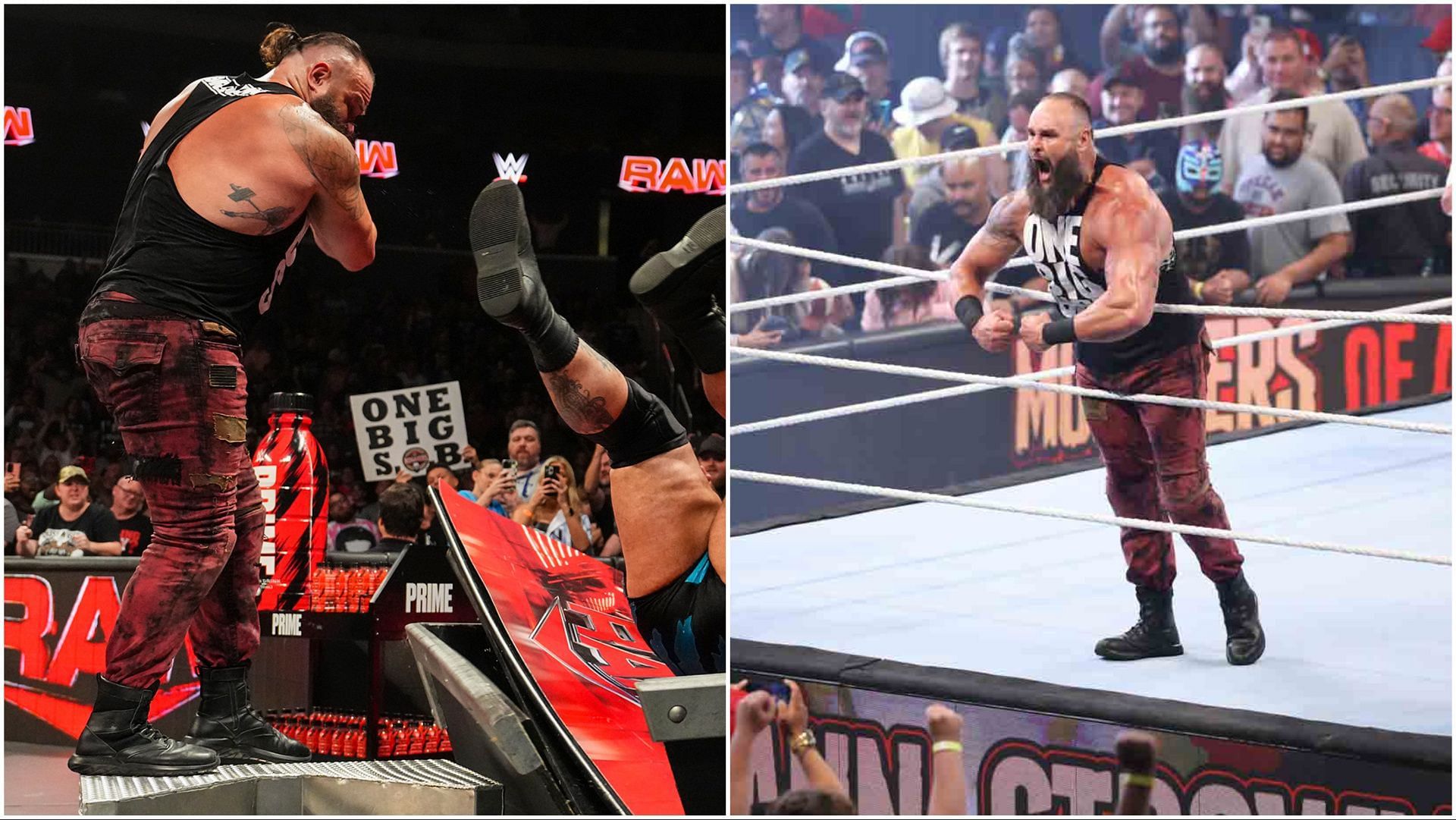 Braun Strowman in action on WWE RAW