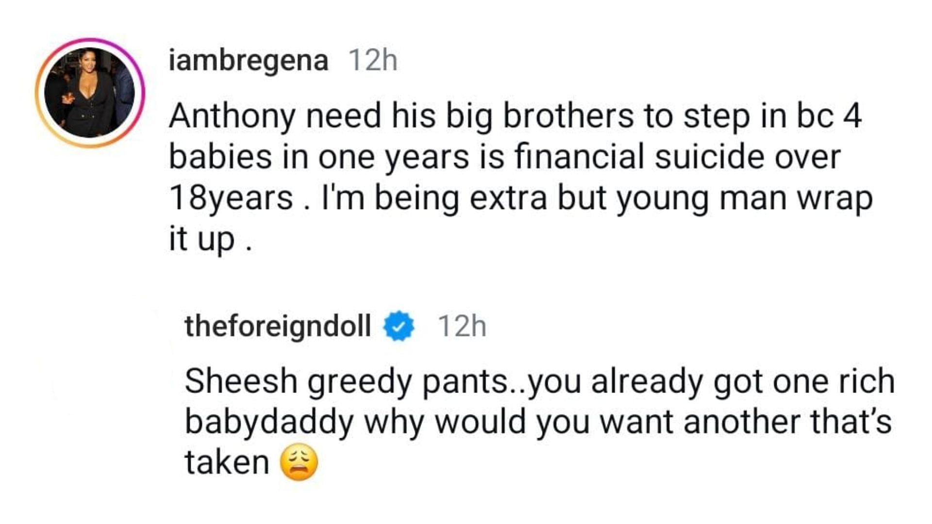 Netizens reacted as Ayesha announced her pregnancy (Image via Instagram/@theshaderoom)