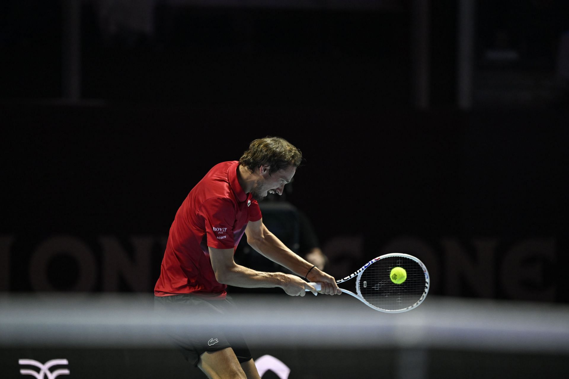 Medvedev in action at the Six Kings Slam (Image Source: Getty)