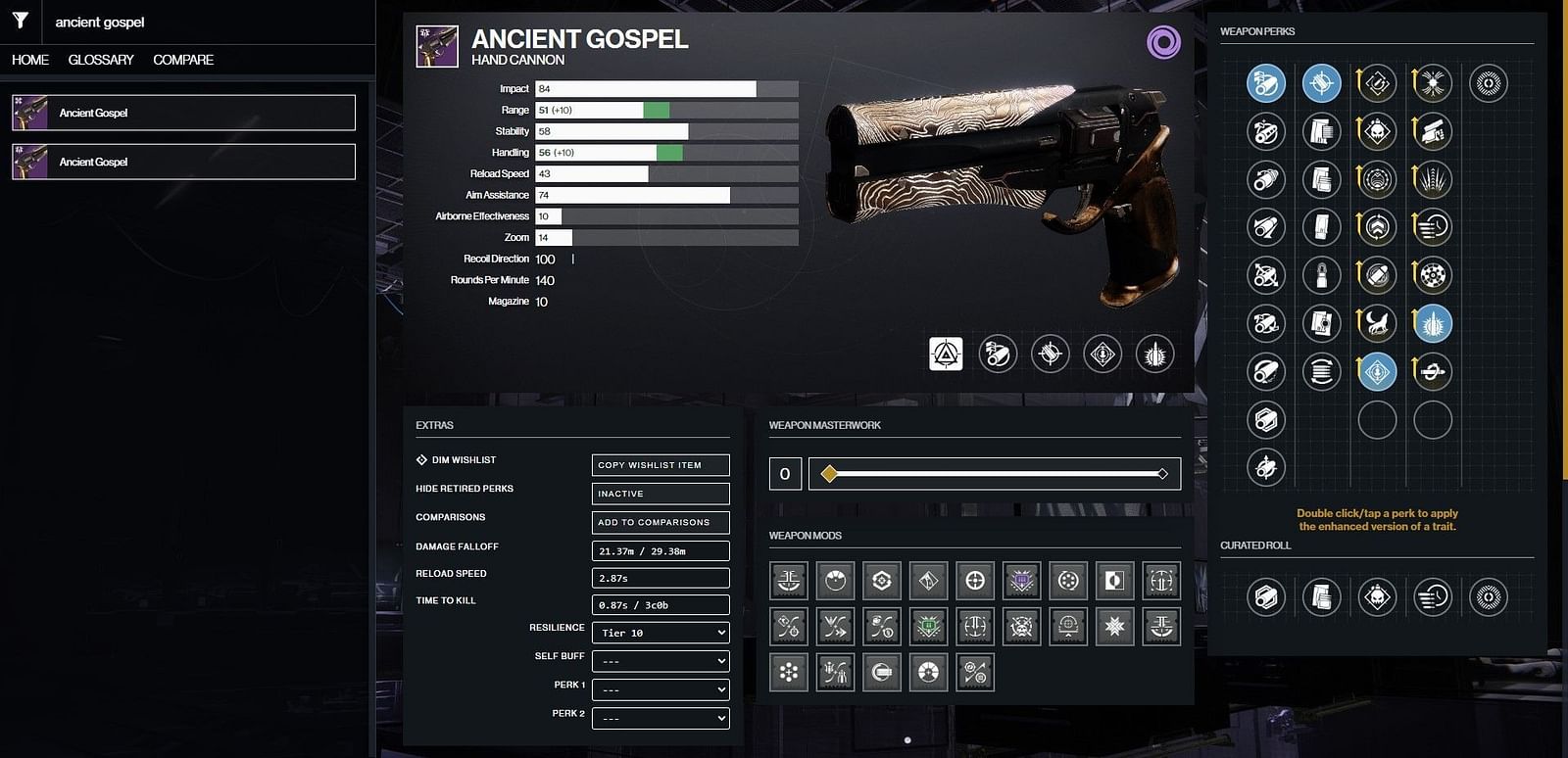 Ancient Gospel god roll guide for Destiny 2 PvE and PvP