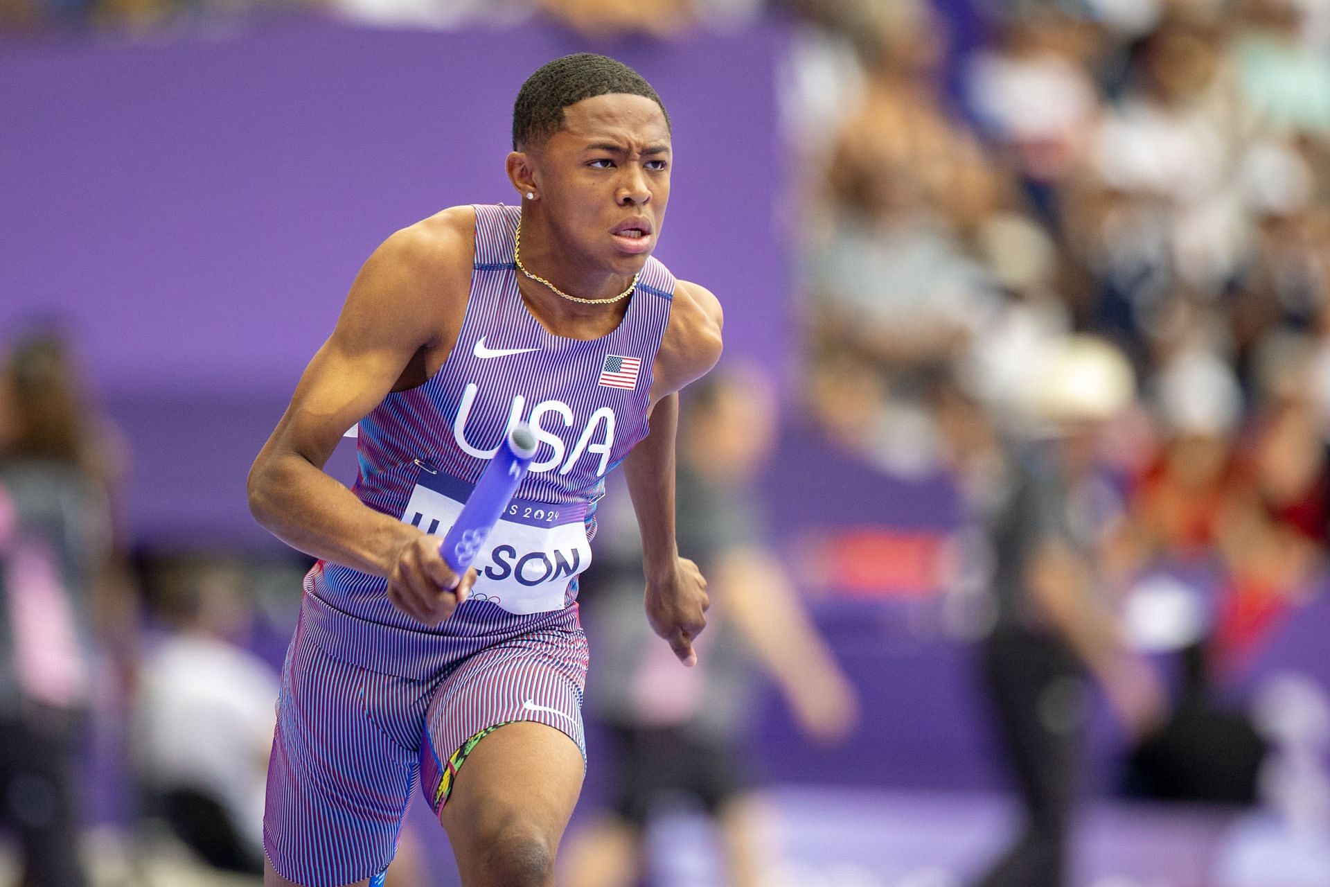 Quincy Wilson at the Olympic Games-Paris 2024 (Image via Getty)