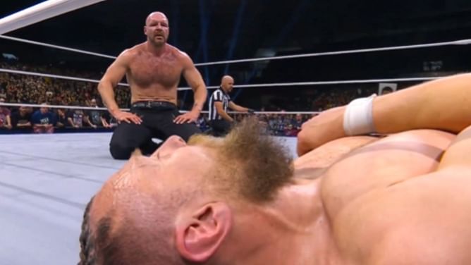 Watch: Jon Moxley briefly broke character immediately after retiring Bryan Danielson at AEW WrestleDream