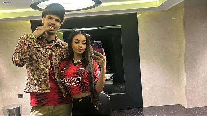 In Photos: LaMelo Ball's 'baddie' girlfriend Ana Montana bundles up in faux fur outfit and $454,000 Rolls Royce on her special day