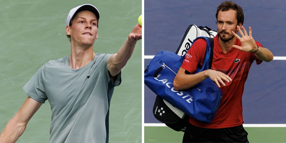 Jannik Sinner vs Daniil Medvedev - Image Source: Getty 