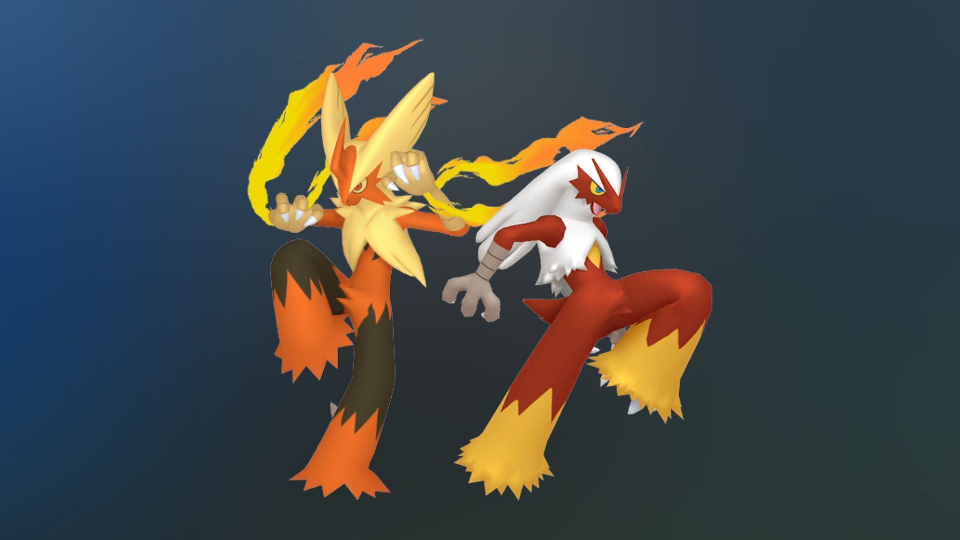 Shiny Blaziken and its Mega Evolution (Image via TPC)