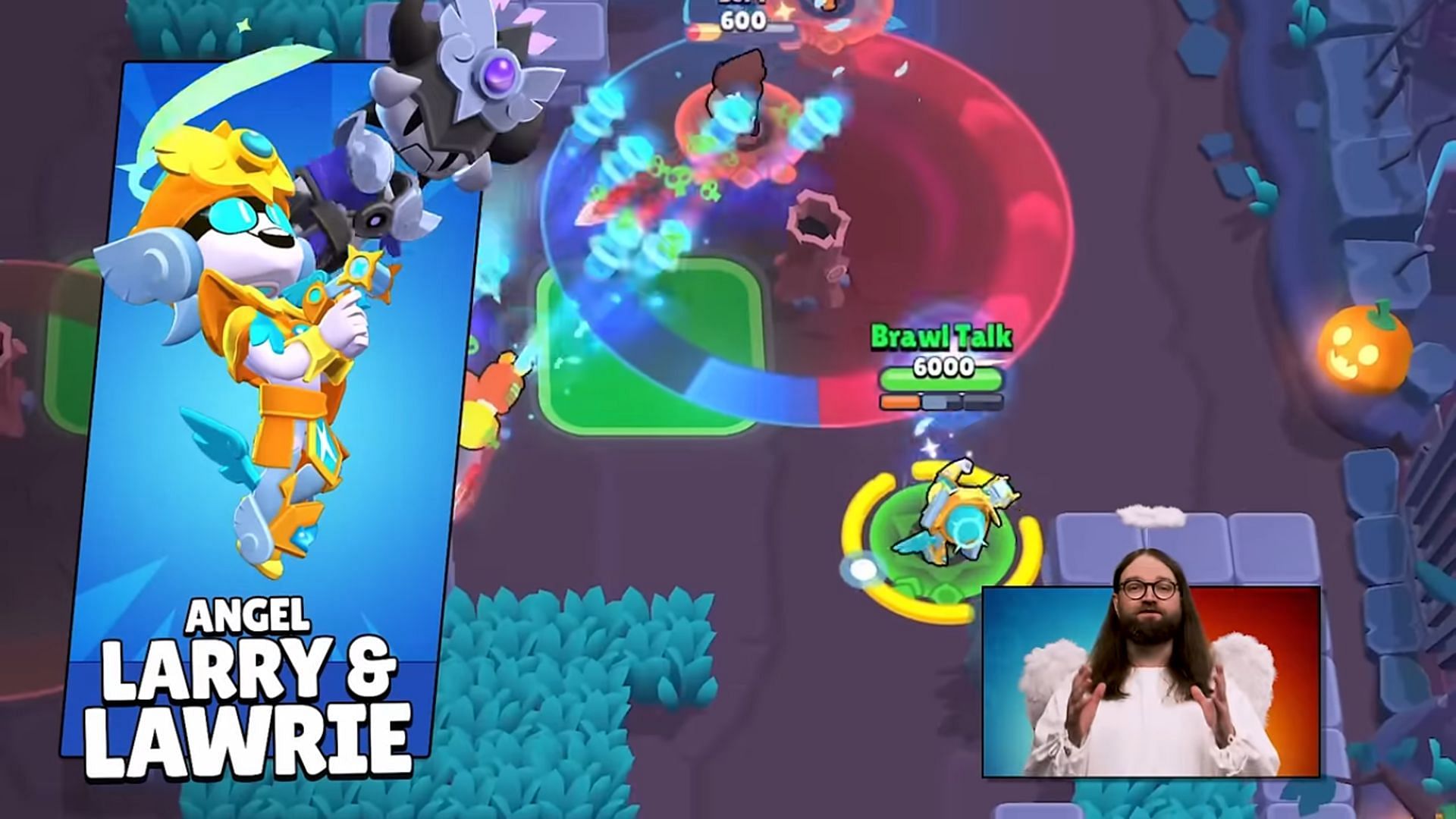 Angel-themed skin for Larry &amp; Lawrie (Image via Supercell)