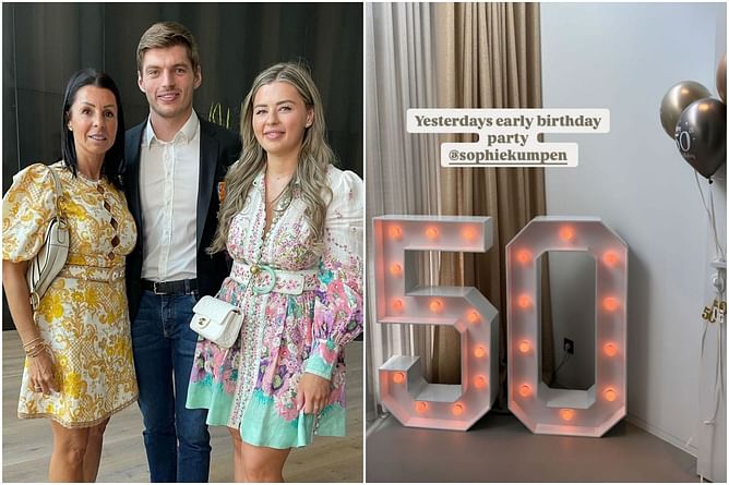 Max Verstappen's sister shares pictures on social media celebrating their mother's 50th birthday