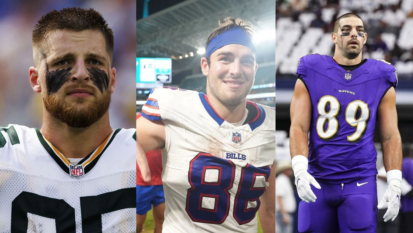 Which of these three tight ends is a better option for Week 7? - Source: Getty