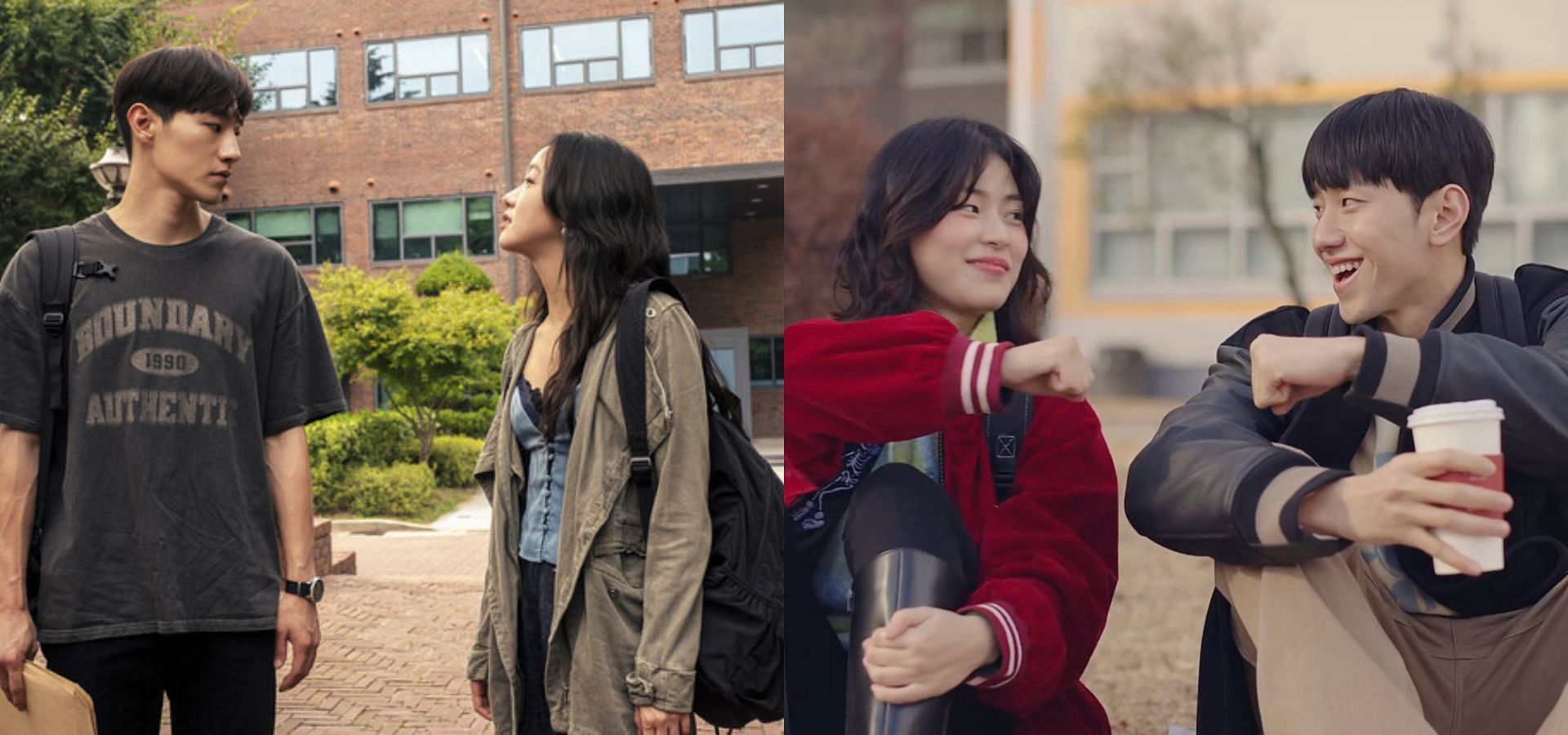 Love in The Big City movie (L) and K-drama (R). (Images via Rakuten Viki and X/@monocuromu)