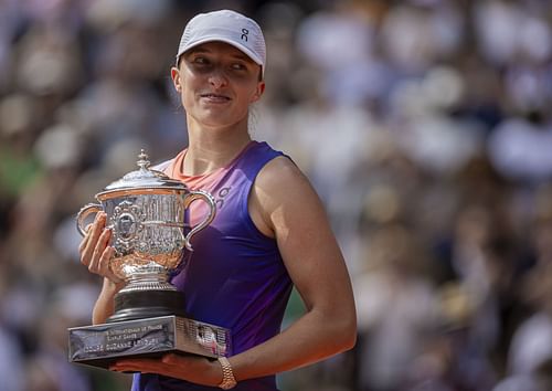 Iga Swiatek at the French Open 2024. (Photo: Getty)