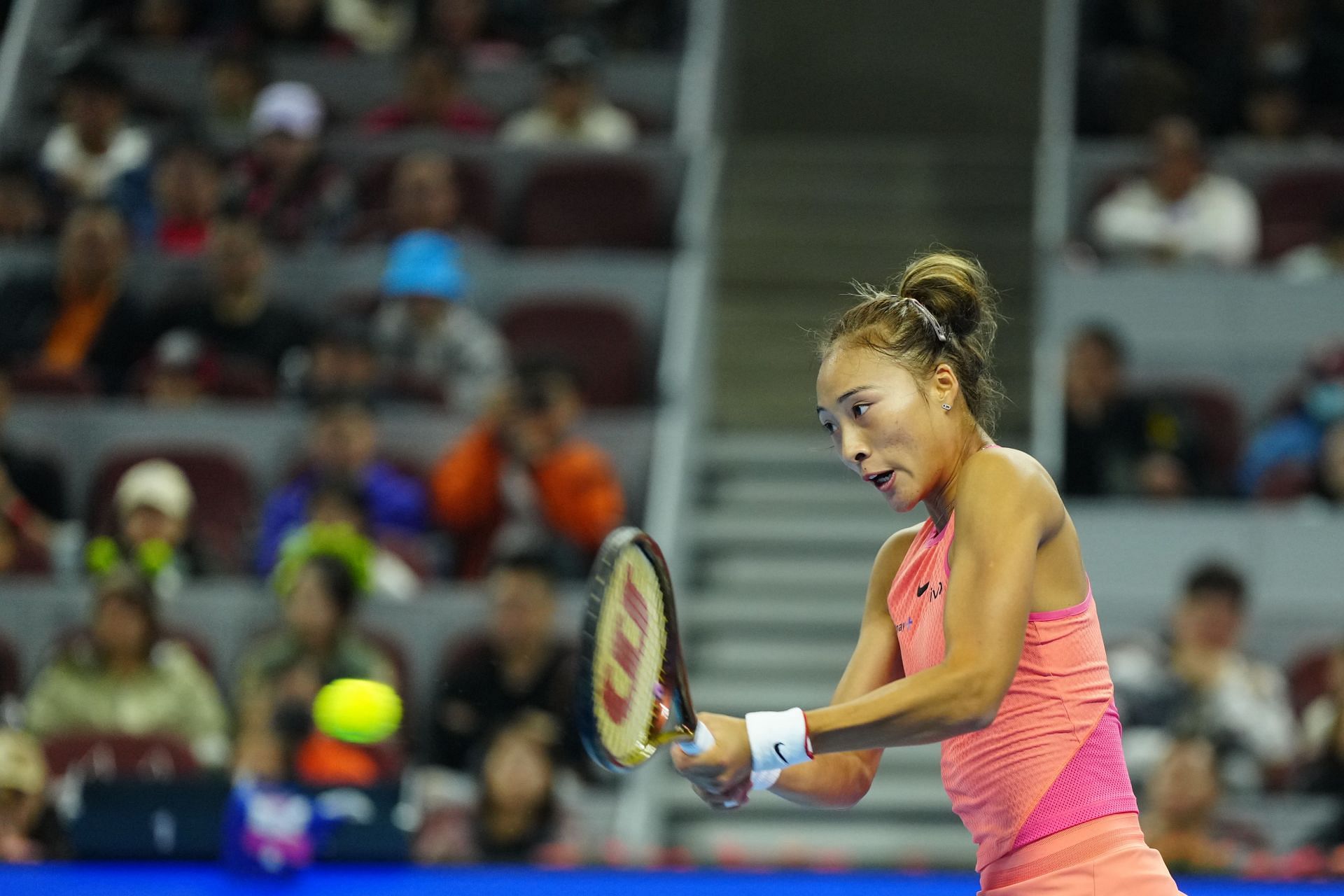 Zheng Qinwen at the 2024 China Open - Day 12 - Source: Getty