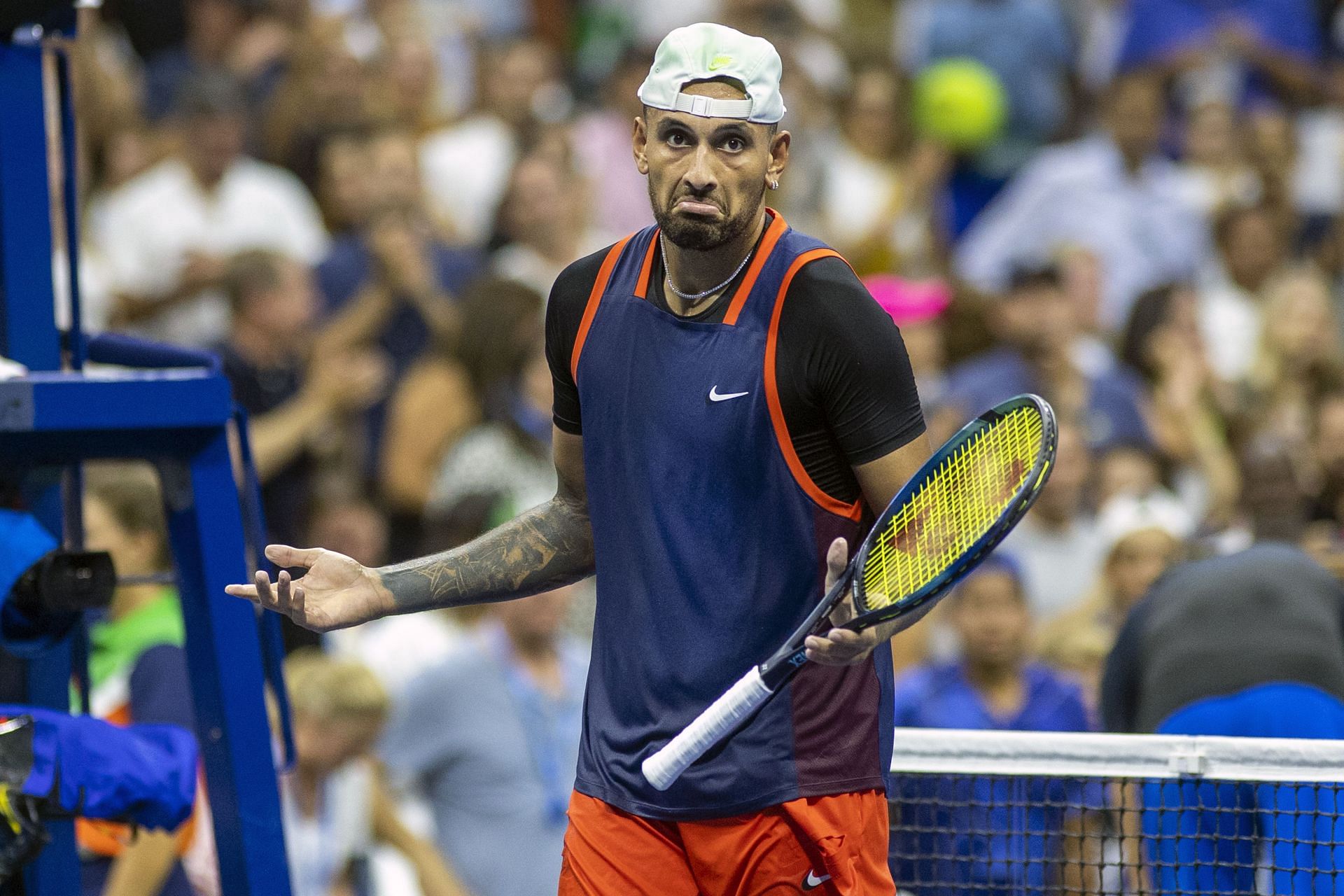 Nick Kyrgios at the 2022 US Open (Image source: Getty)