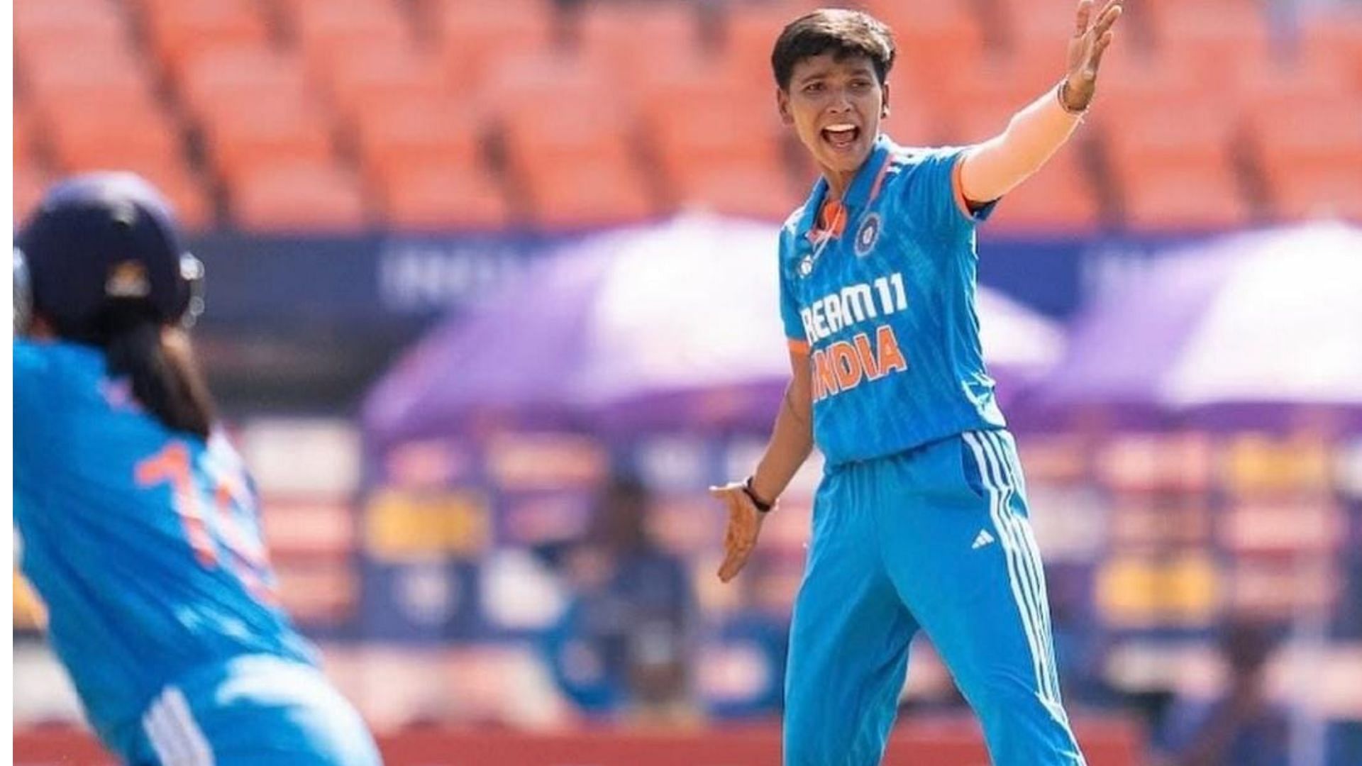 Priya Mishra made her India debut during the 2nd ODI versus New Zealand (Image Credits: Priya Mishra/IG)