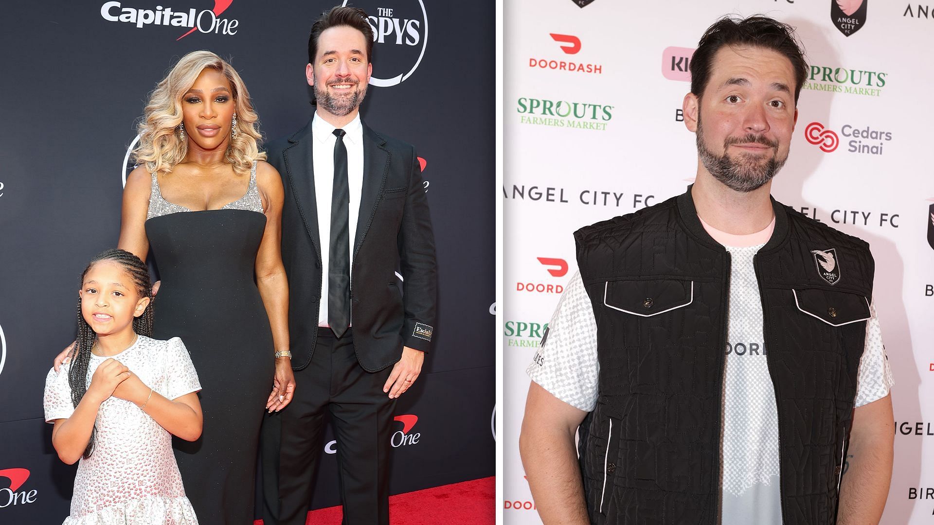 Serena Williams with her husband Alexis Ohanian and their daughter Olympia [Image Source: Getty Images]